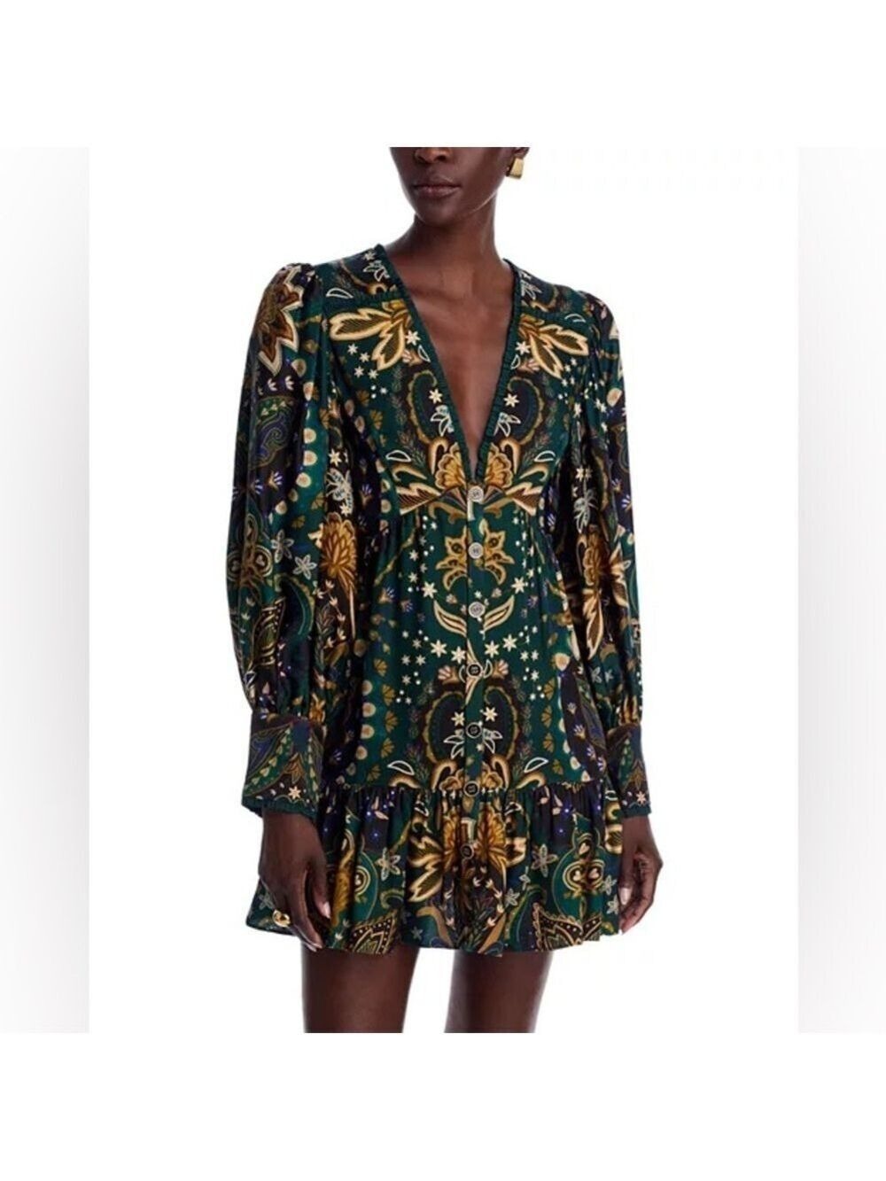 Farm Rio Rio Jaipur Mini Dress - Picture 1 of 9
